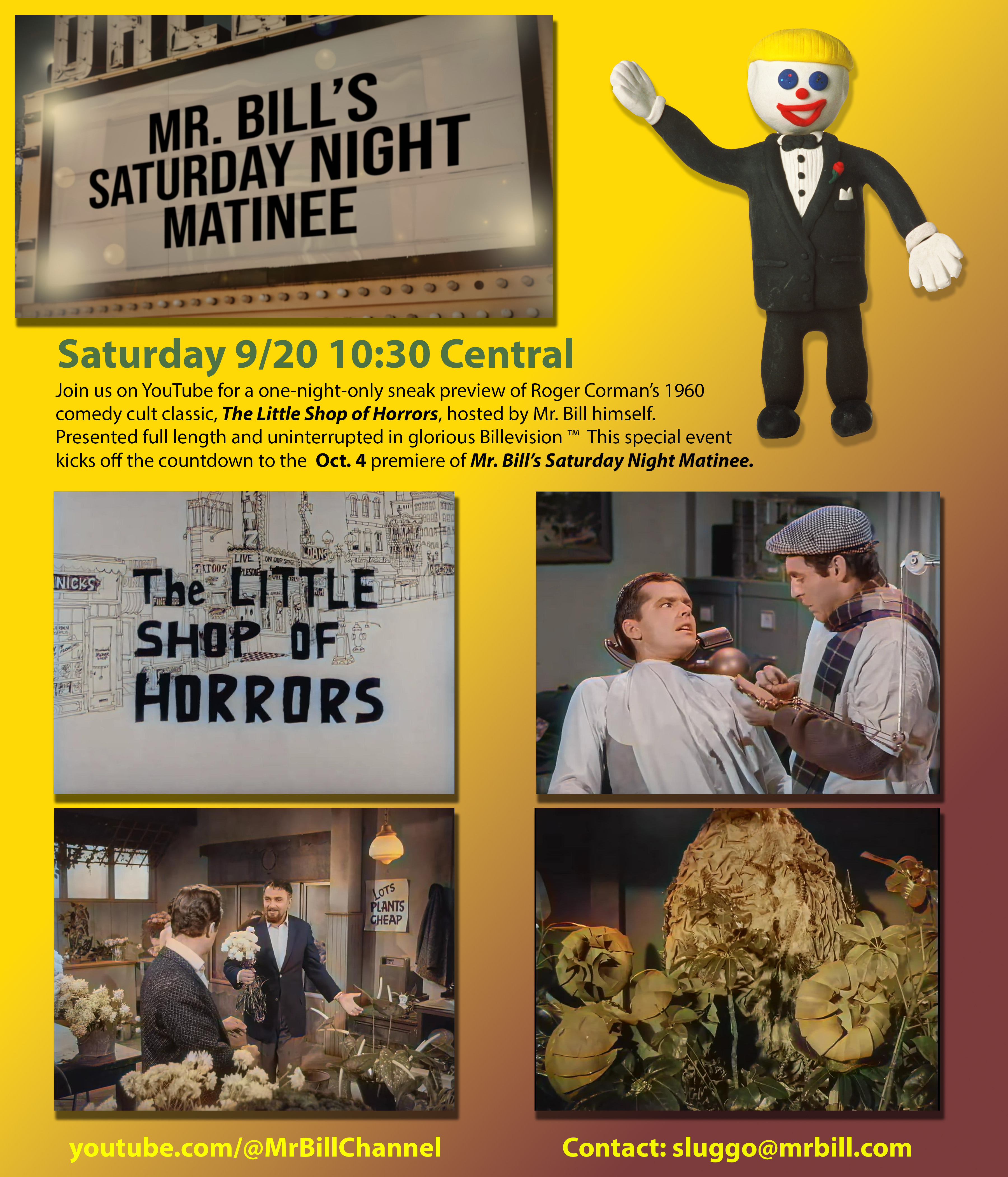 Mr. Bill's Saturday Night Matinee
